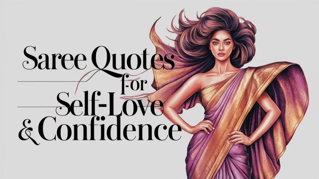 Saree Quotes for Self-Love & Confidence