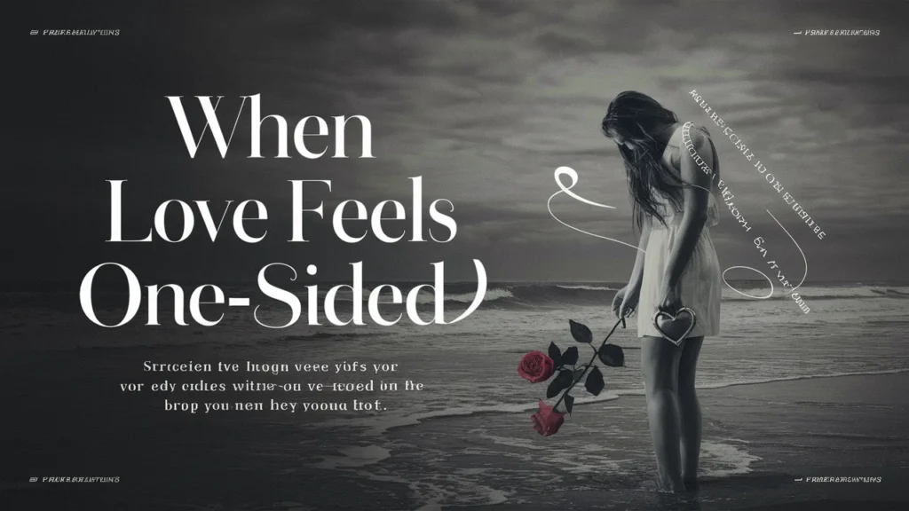 When Love Feels One-Sided