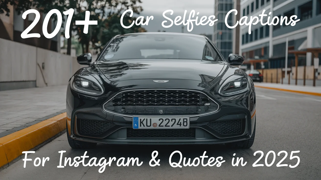 Car Selfies Captions For Instagram & Quotes