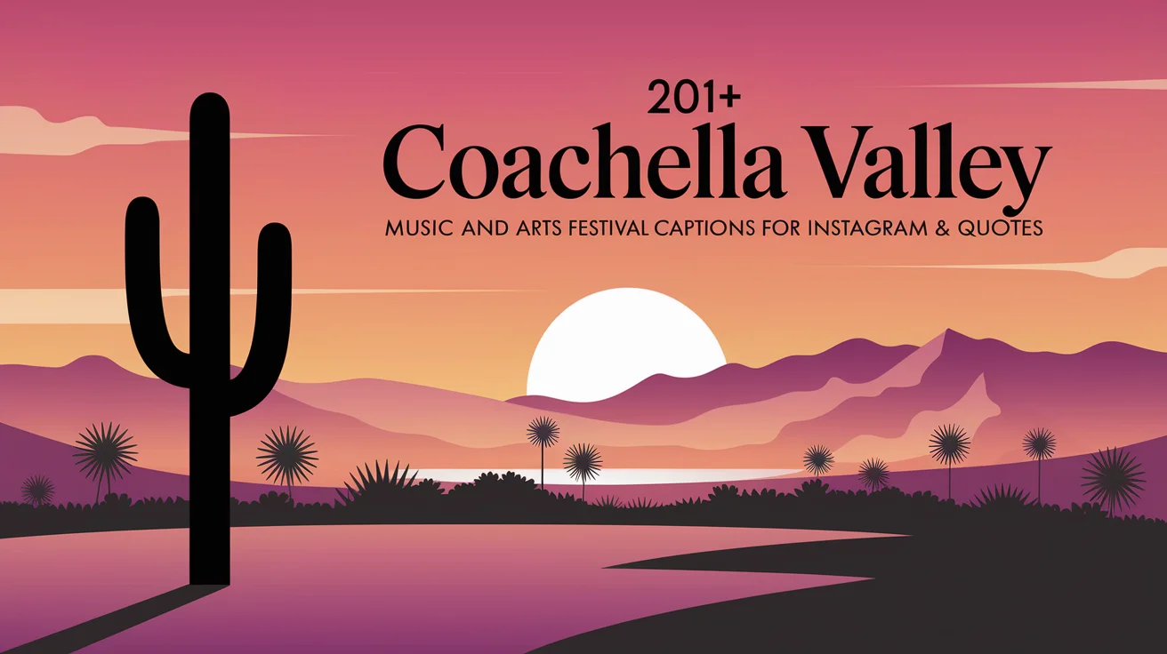 Coachella Valley Music and Arts Festival Captions for Instagram & Quotes