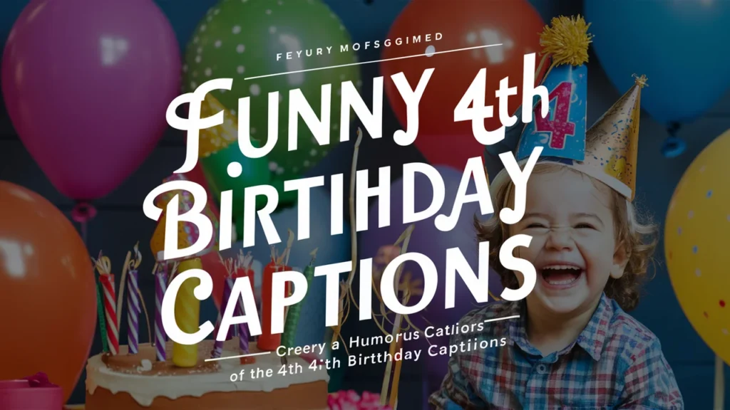 Funny 4th Birthday Captions