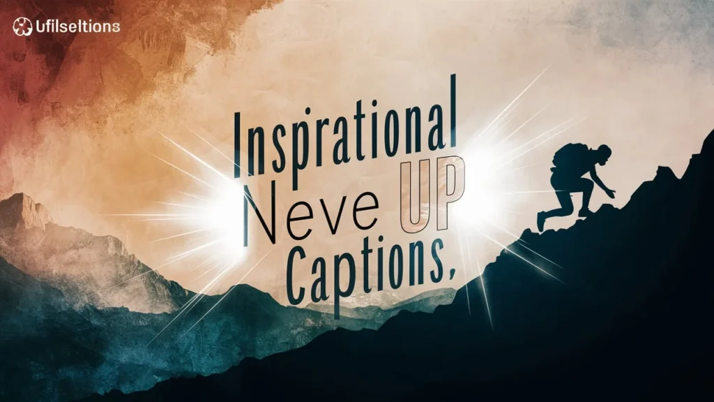 Inspirational Never Give Up Captions