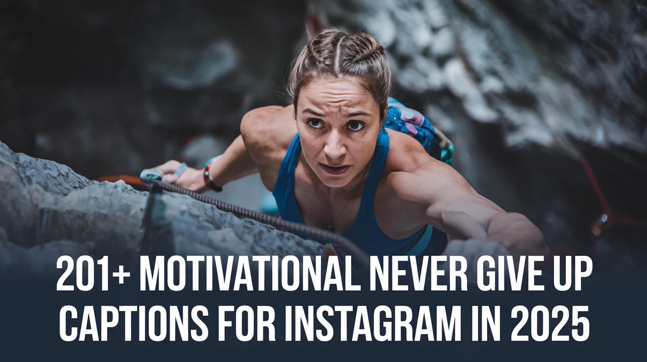Motivational Never Give Up Captions For Instagram