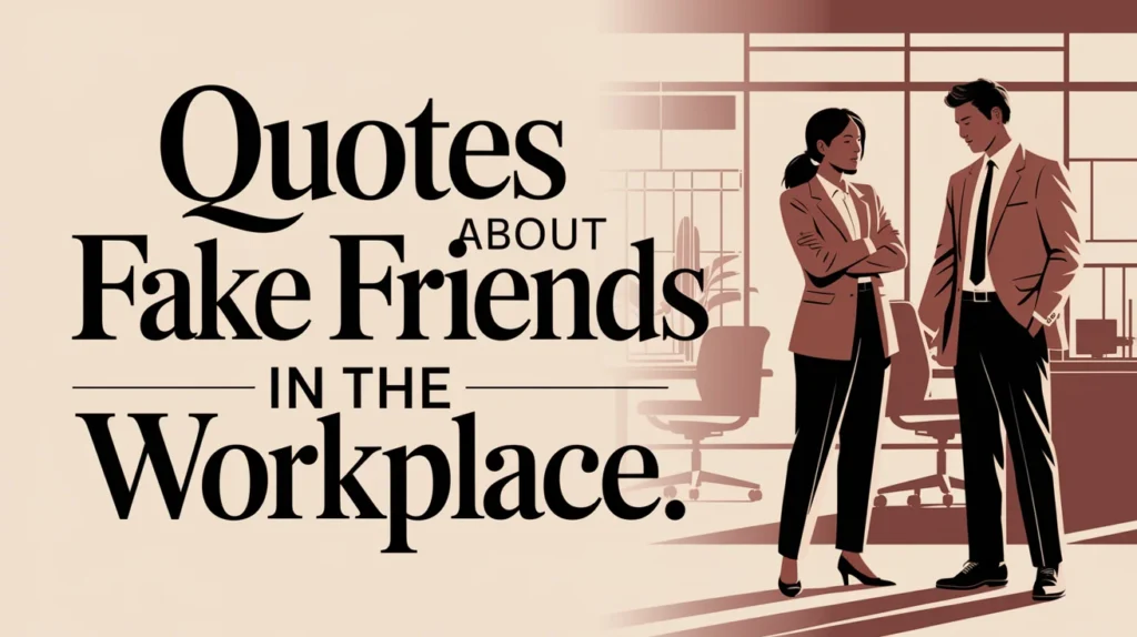 Quotes About Fake Friends in the Workplace
