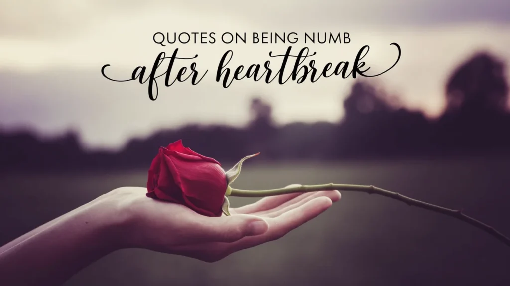 Quotes on Being Numb After Heartbreak