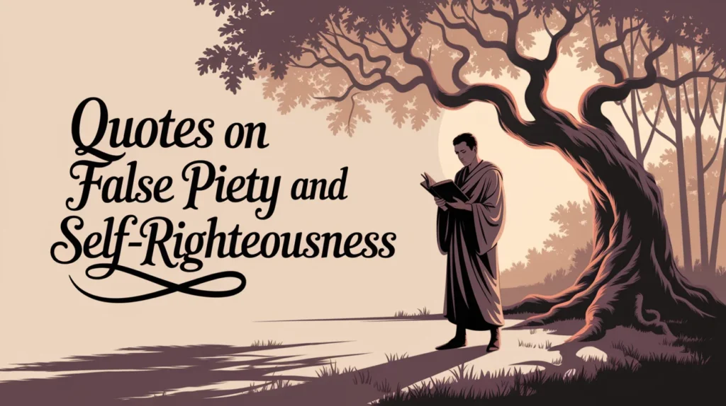 Quotes on False Piety and Self-Righteousness