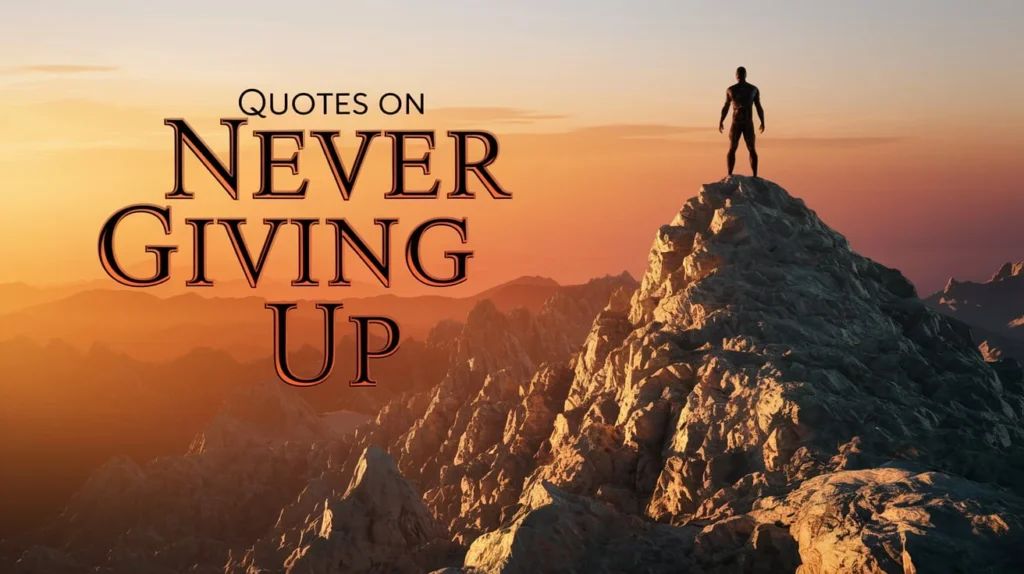 Quotes on Never Giving Up