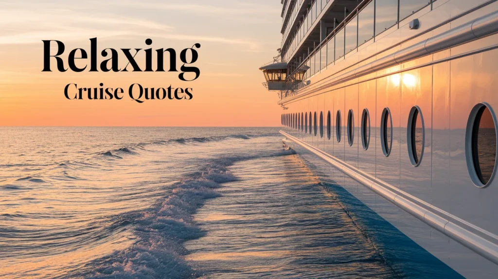 Relaxing Cruise Quotes