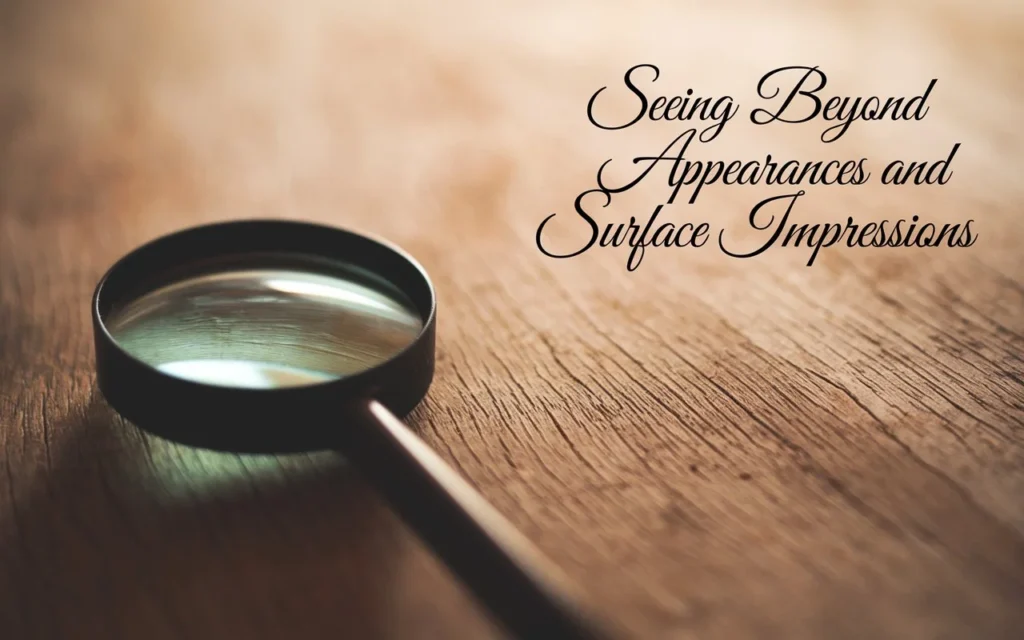 Seeing Beyond Appearances and Surface Impressions