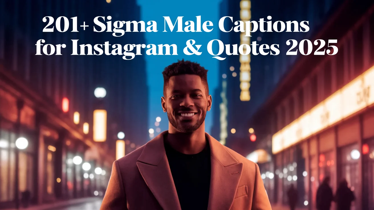 Sigma Male Captions For Instagram & Quotes
