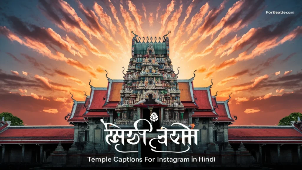 Temple Captions For Instagram in Hindi
