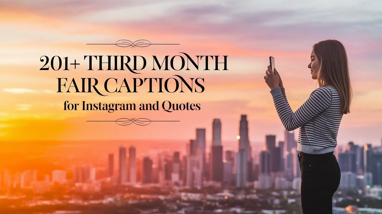 Third Month Fair Captions for Instagram and Quotes