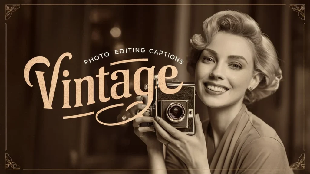 Vintage Photo Editing Captions