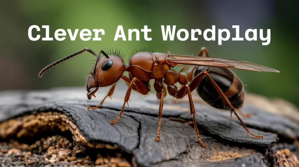 Clever Ant Wordplay Captions